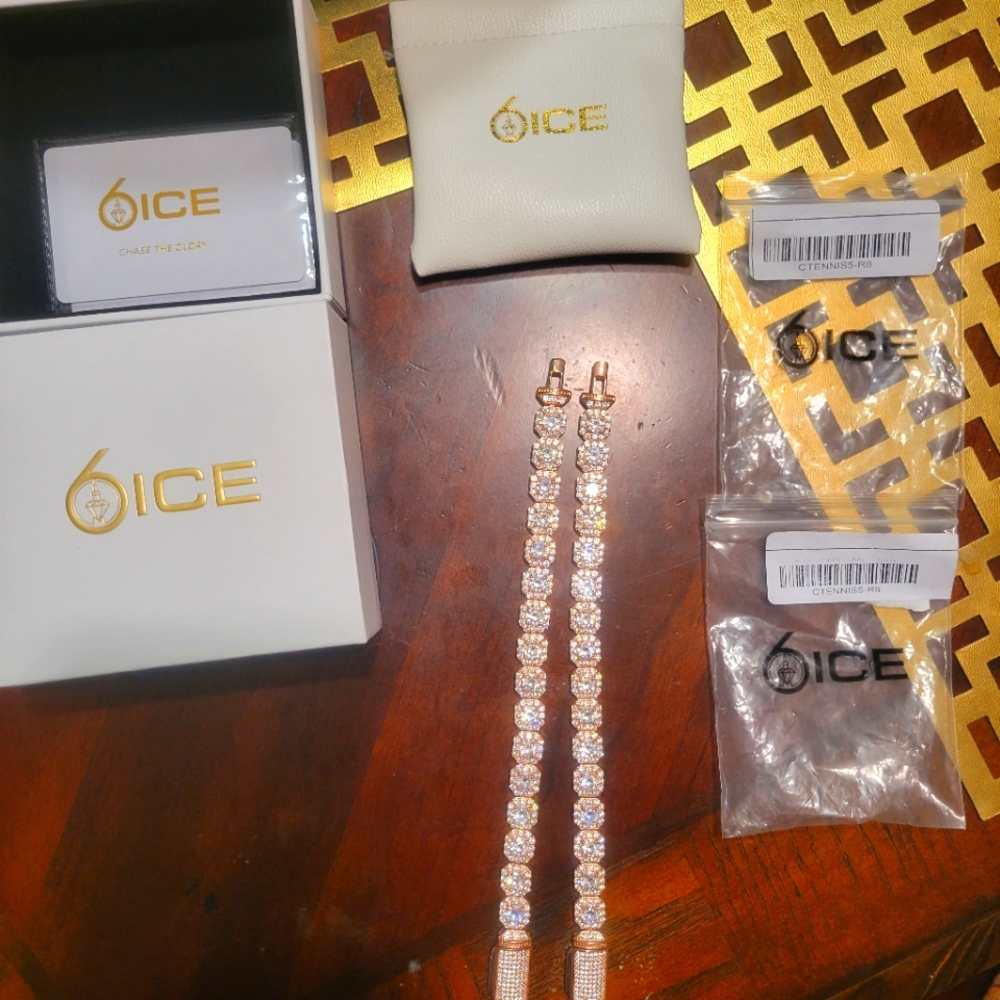 Rose Gold 6 ICE Men's Bracket size 8
